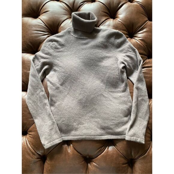 Lord & Taylor Gray Turtleneck Sweater - Picture 3 of 7